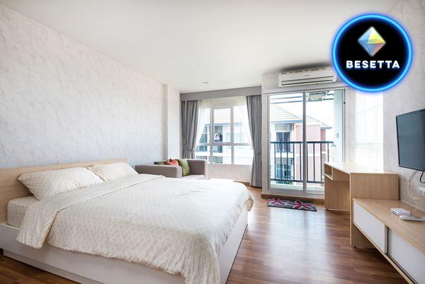 ให้เช่า 5,500 คอนโด Sena Miami Ecotown Sukhumvit - Bangpu ชั้น5 ห้องริมตึก24 วิวมองเห็นทะเล